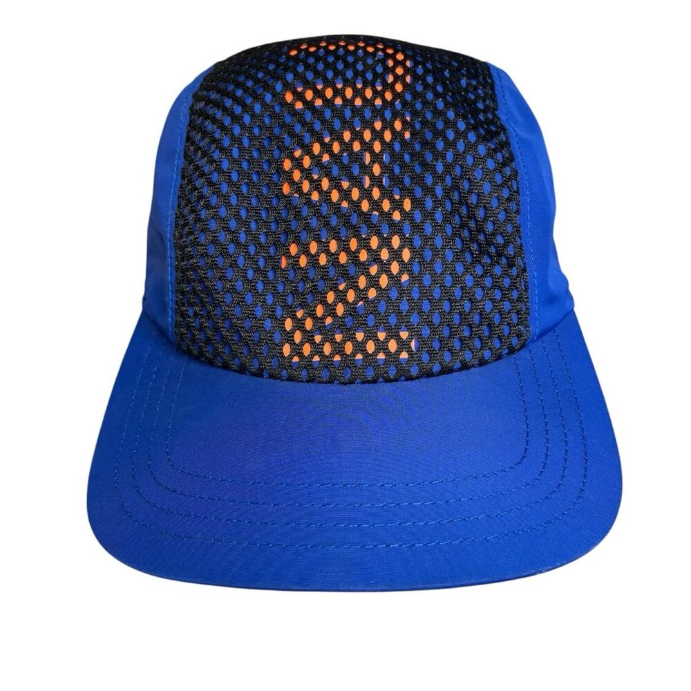 Nautica Vintage Collection Hat OSZ Running Cap Blue / Black/Orange EUC